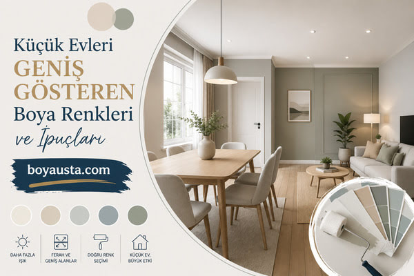 Evinizi geniş gösteren boya renkleri önerileri