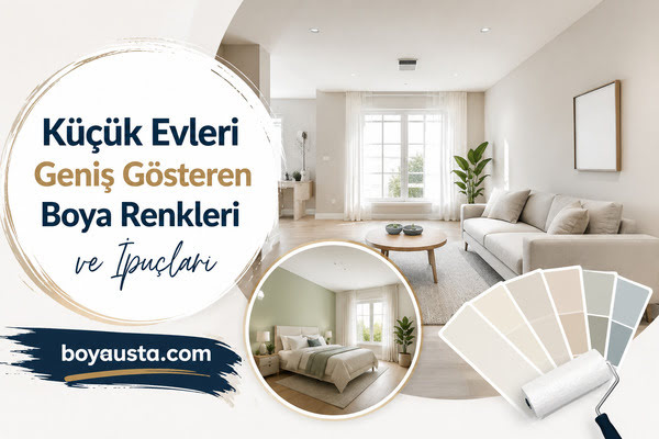 küçük evleri geniş gösteren boya renkleri